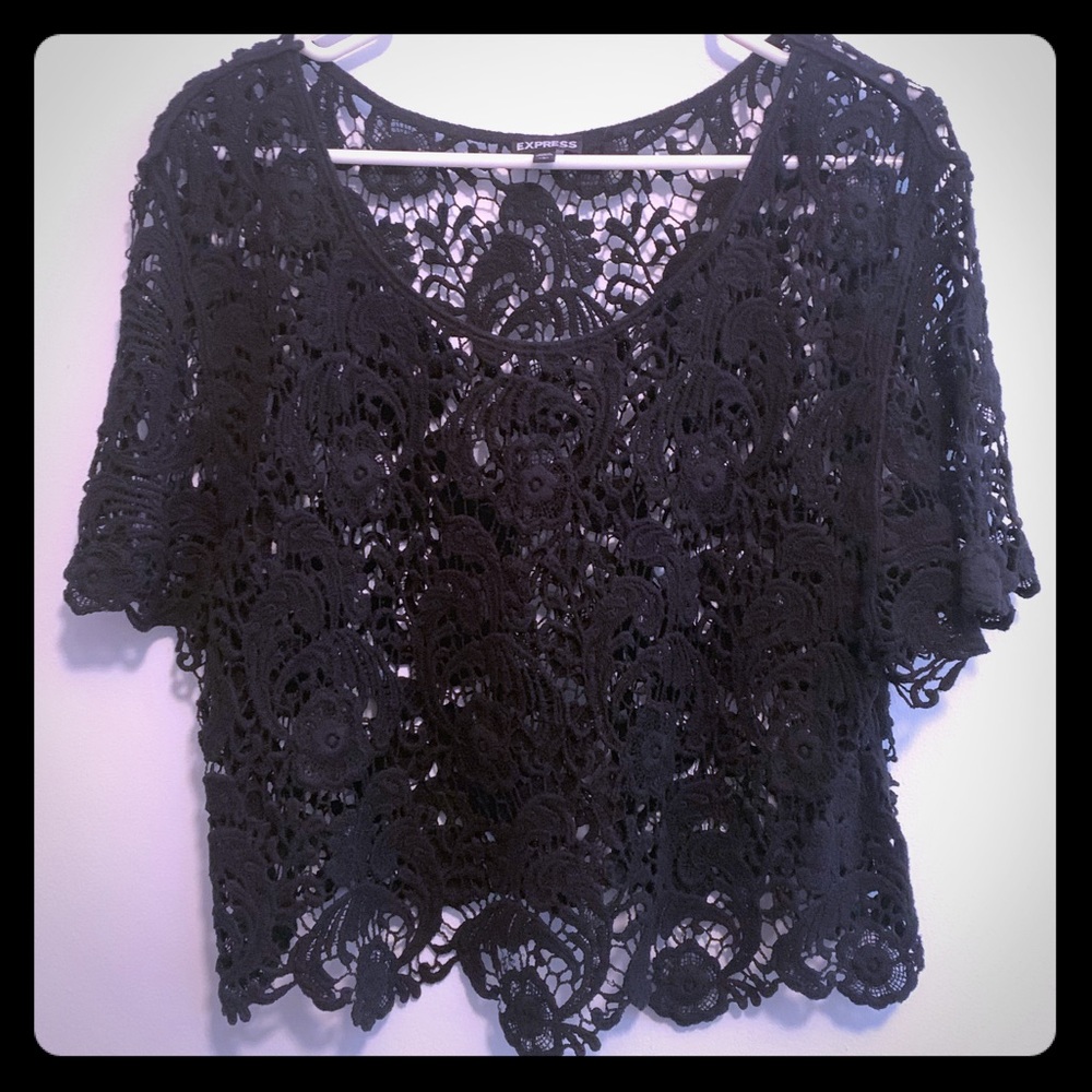 Express: Lace crop top
